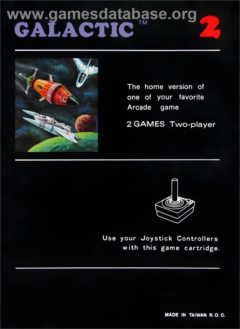Galactic - Atari 2600 - Artwork - Box Back