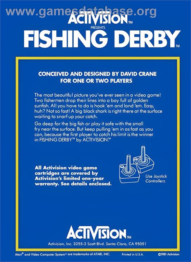 Go Fish - Atari 2600 - Artwork - Box Back