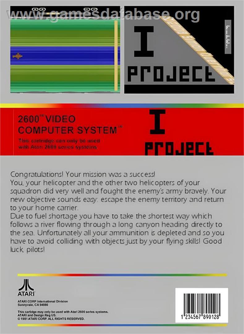 I Project - Atari 2600 - Artwork - Box Back