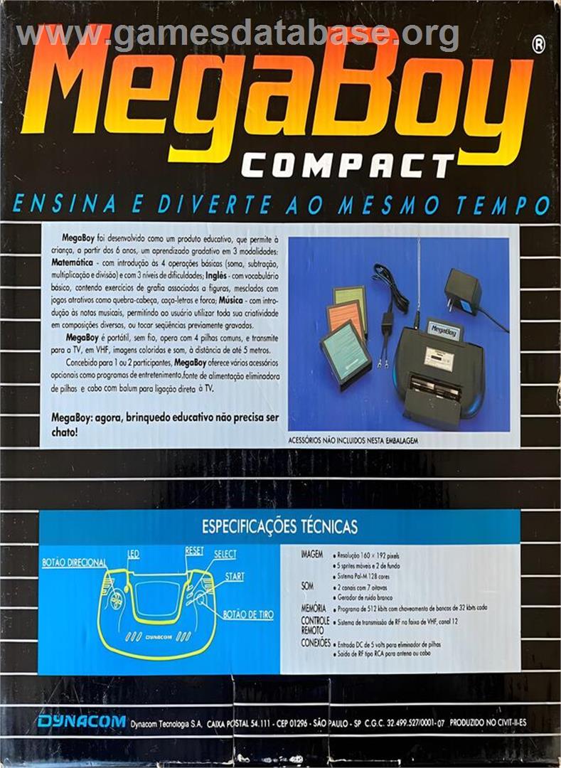 Megaboy - Atari 2600 - Artwork - Box Back