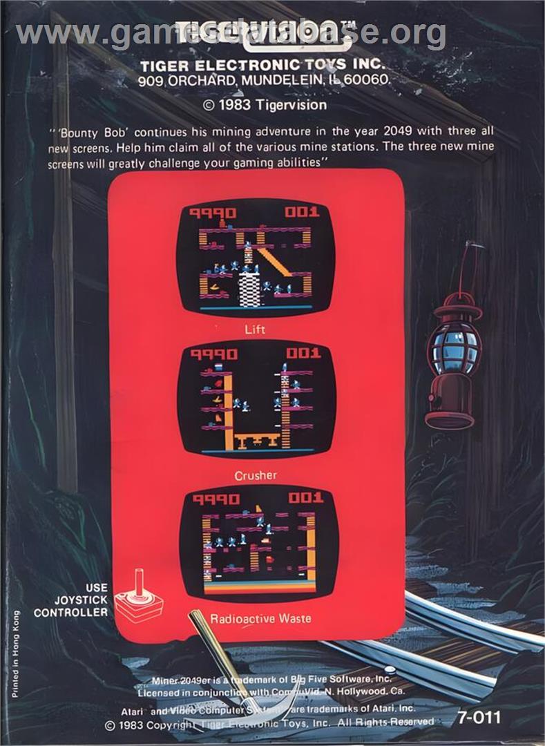 Miner 2049er Volume 2 - Atari 2600 - Artwork - Box Back