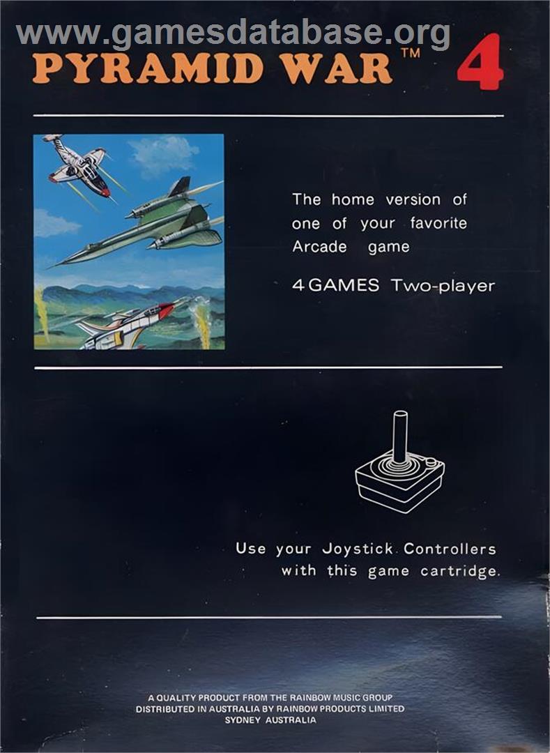 Pyramid War - Atari 2600 - Artwork - Box Back