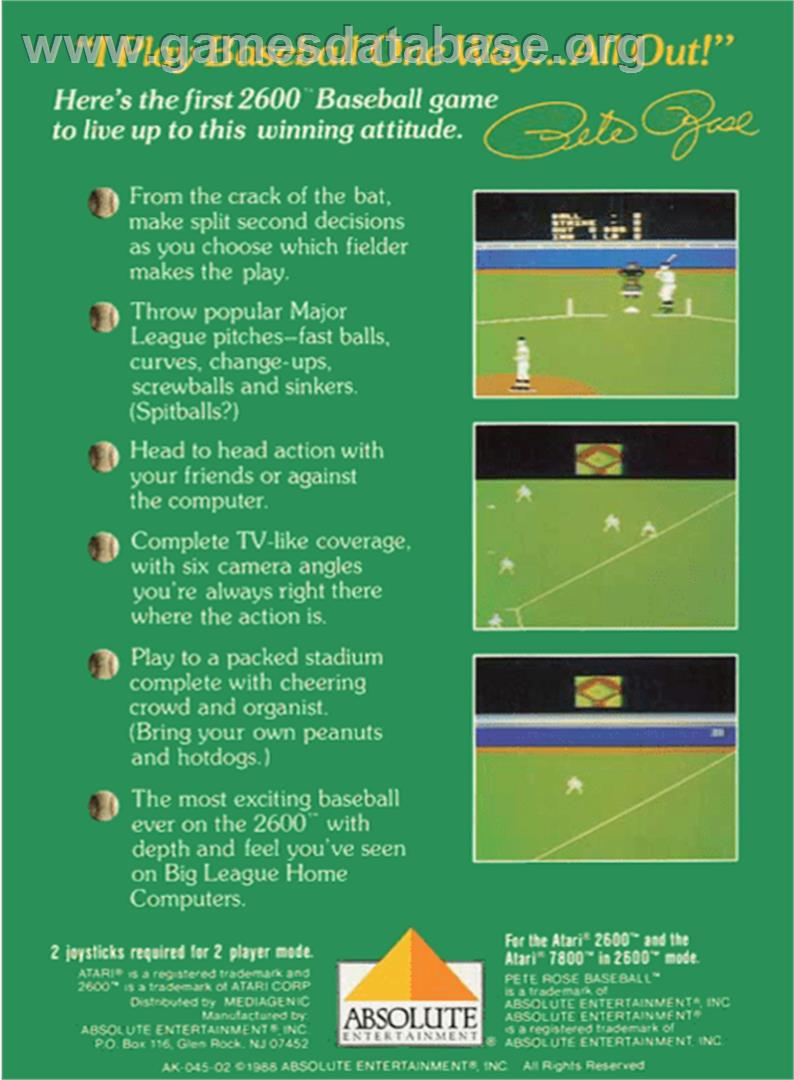 RealSports Basketball - Atari 2600 - Artwork - Box Back