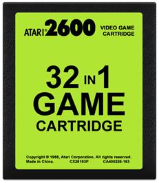 Cartridge artwork for 32 in 1 Game Cartridge on the Atari 2600.