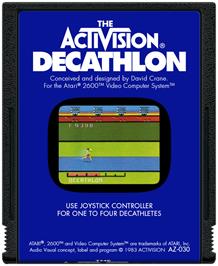 Cartridge artwork for Activision Decathlon, The on the Atari 2600.