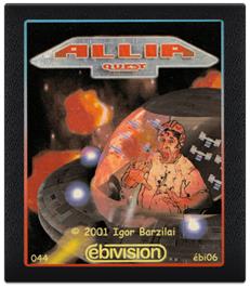 Cartridge artwork for Allia Quest on the Atari 2600.