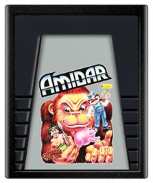 Cartridge artwork for Amidar on the Atari 2600.