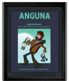 Cartridge artwork for Anguna 2600 on the Atari 2600.