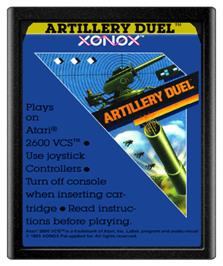 Cartridge artwork for Artillery Duel on the Atari 2600.