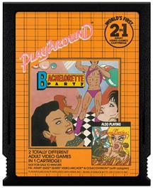 Cartridge artwork for Bachelorette Party/Burning Desire on the Atari 2600.