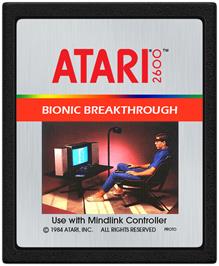 Cartridge artwork for Bionic Breakthrough on the Atari 2600.