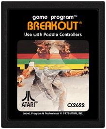Cartridge artwork for Breakout on the Atari 2600.