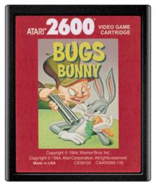Cartridge artwork for Bugs Bunny on the Atari 2600.