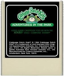Cartridge artwork for Cabbage Patch Kids - Adventures In The Park on the Atari 2600.
