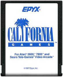 Cartridge artwork for California Games on the Atari 2600.