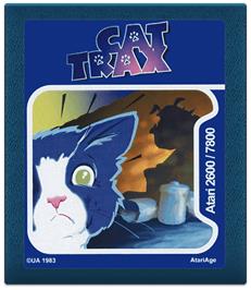 Cartridge artwork for Cat Trax on the Atari 2600.