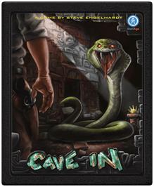 Cartridge artwork for Cave In on the Atari 2600.