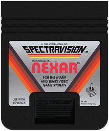 Cartridge artwork for Challenge Of Nexar, The on the Atari 2600.