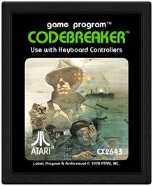 Cartridge artwork for Code Breaker on the Atari 2600.