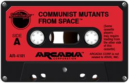 Cartridge artwork for Communist Mutants From Space on the Atari 2600.