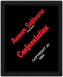 Cartridge artwork for Confrontation on the Atari 2600.