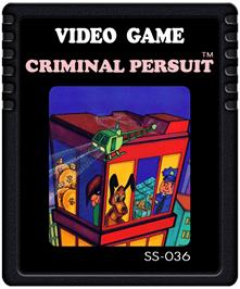 Cartridge artwork for Criminal Persuit on the Atari 2600.