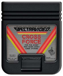 Cartridge artwork for Cross Force on the Atari 2600.