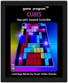 Cartridge artwork for Cubis on the Atari 2600.
