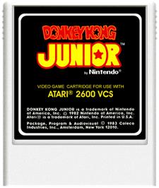 Cartridge artwork for Donkey Kong Junior on the Atari 2600.