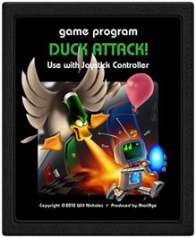 Cartridge artwork for Duck Attack on the Atari 2600.