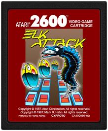 Cartridge artwork for Elk Attack on the Atari 2600.