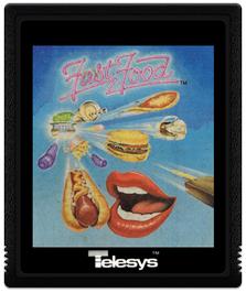 Cartridge artwork for Fast Food on the Atari 2600.