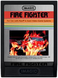 Cartridge artwork for Fire Fighter on the Atari 2600.