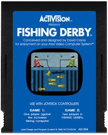 Cartridge artwork for Fishing Derby on the Atari 2600.