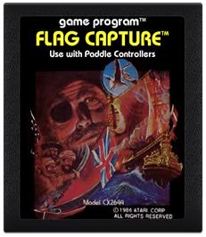 Cartridge artwork for Flag Capture on the Atari 2600.