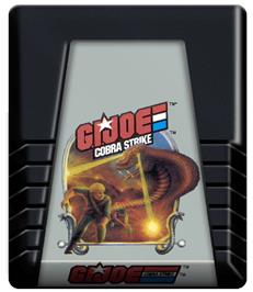 Cartridge artwork for G.I. Joe: Cobra Strike on the Atari 2600.