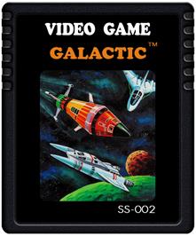 Cartridge artwork for Galactic on the Atari 2600.