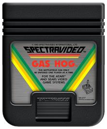 Cartridge artwork for Gas Hog on the Atari 2600.
