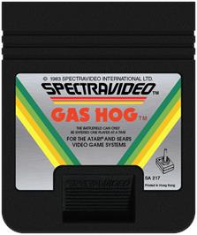 Cartridge artwork for Gas Hog on the Atari 2600.