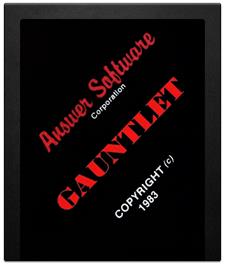 Cartridge artwork for Gauntlet on the Atari 2600.
