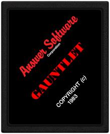 Cartridge artwork for Gauntlet on the Atari 2600.