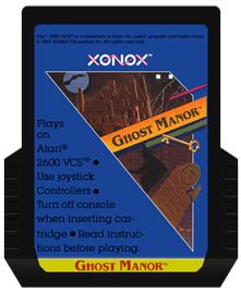 Cartridge artwork for Ghost Manor on the Atari 2600.