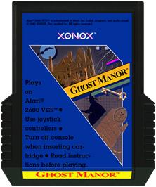 Cartridge artwork for Ghost Manor on the Atari 2600.