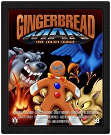 Cartridge artwork for Gingerbread Man on the Atari 2600.