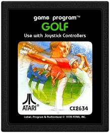 Cartridge artwork for Golf on the Atari 2600.