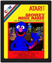 Cartridge artwork for Grover's Music Maker on the Atari 2600.