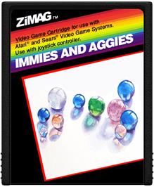 Cartridge artwork for Immies And Aggies on the Atari 2600.