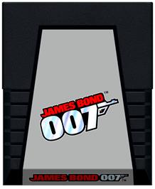 Cartridge artwork for James Bond 007 on the Atari 2600.