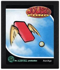 Cartridge artwork for JoustPong on the Atari 2600.