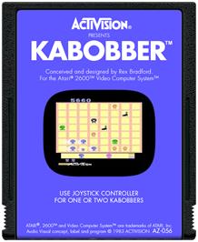Cartridge artwork for Kabobber on the Atari 2600.
